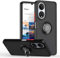 Movilear Funda Carcasa para Honor X7 4G / Play 30 Plus 5G, Antigolpes con Soporte de Anillo, TPU + PC Translucido Anti- Arañazos Negro Fant