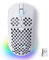 TMKB Falcon M1 Kabellose Gaming Maus - 24000 DPI, 180h Akku, 90g Leichtbau, 6 programmierbare Tasten, RGB-Beleuchtung, 2.4G/BT5.2/USB-C für PC/Mac/Laptop,weiß