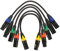 Sosoport 5Pièces Câbles Xlr à Femelle de Adaptateurs de Microphone pour Connexions Audio Cordons Robustes pour Dj Enregistrement et Diffusion Direct Couleur