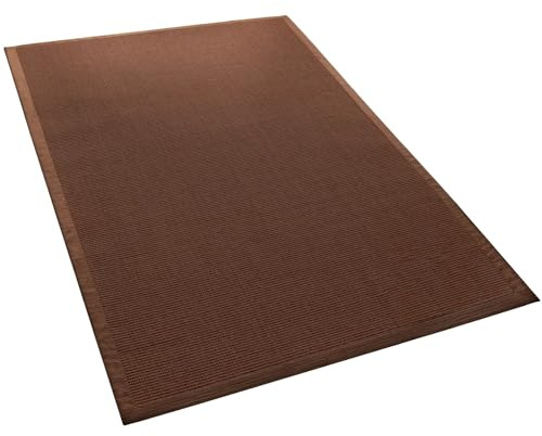 casa pura Sisal Teppich aus Naturfasern mit Bordüre aus Baumwolle | pflegeleicht | Größe wählbar (160 x 230 cm) Amazonas