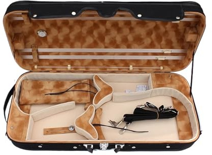 Custodia per violino Custodia for violino e viola rigida for doppio oblunga in legno resistente leggera