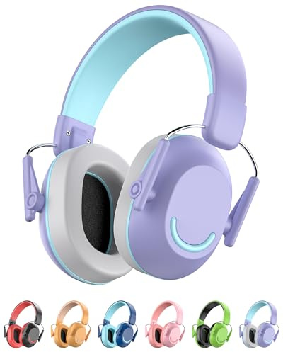 Link Dream Gehörschutz Kinder, Lärmschutz Kopfhörer Kinder SNR 30dB für von 3-16 Jahren, Kapselgehörschutz Ohrenschützer mit Ohrenschützer Verstellbare für Autismus, Reisen, Lernen