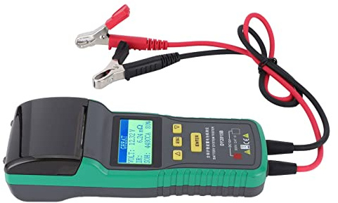ZDETGU 12V Automotive Battery Tester with Printer for Lead AGM Gel Batteries, Car Battery Analyzer Diagnostic Tool with Cranking Amps Voltage Life Test