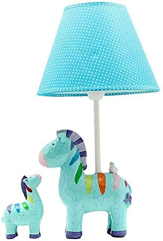 CCXXYGWJ Desk Lamp Creative Garden Bedroom Bedside Lamp Warm Zebra Cartoon Decorative Adjustable Light to Send Small Zebra,Blue