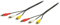 Valueline VLVP24300B50 Câble Audio/vidéo 3X RCA mâles vers 3X RCA mâles 5 m Noir