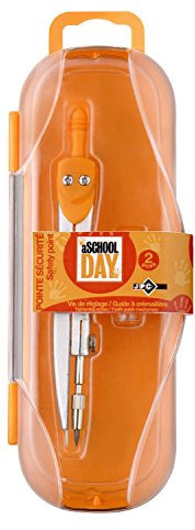 JPC Coffret Compas Collège avec étui de mines