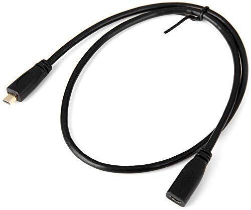 cablecc HDMI 1.4 Type D Micro HDMI Male to Micro HDMI Female M/F Extension Cable 30cm