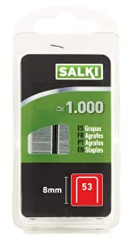 SALKI - Grapas nº 53 - Blister de 1000 Unidades, Diseñadas para Grapado Manual