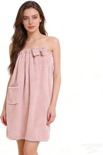 IBLUELOVER Serviette de Bain Femme Douce Drap de Bain Séchage Rapide Peignoir de Bain Serviette de Plage Confortable Sauna Piscine Gym Fitness Voyage Spa Robe de Bain Cadeau Noël