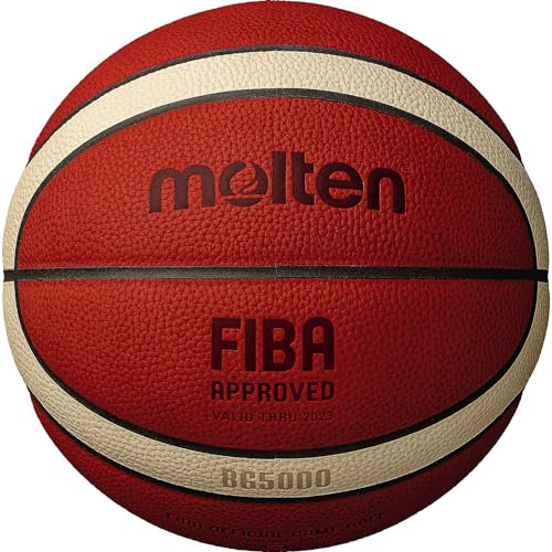 Molten Unisex – Erwachsene Basketball-B6G5000 Basketball, orange/Ivory, 6