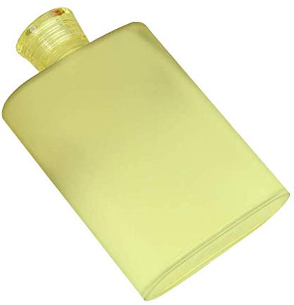 Tenlacum 400 ml Memo-Papierflasche, flach, tragbar, für Notizbücher, Wasserflasche, BPA-frei, für Schule, Aktivitäten, Outdoor-Sport, 16 x 10,1 cm, Grün