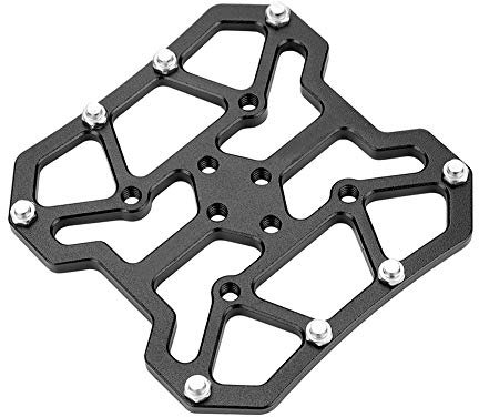 Keenso Mountainbike-Pedale, Aluminium AlloyClipless Pedal Platform Adapter Fahrradplattformpedale für SPD(Schwarz)