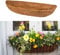 Newdvmmss 24/30 Inch Wall-mounted Liner Trough, Half Moon Shape Coir Fiber Replacement Liner,Hanging Basket Planter Inserts Wall Trough Planter for Window Box Decoration (30inch)