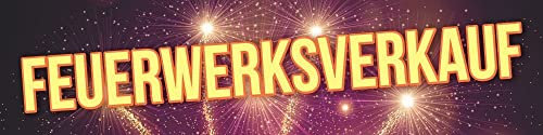 PVC Werbebanner Feuerwerksverkauf Raketen Böller Silvester mit Ösen 4000 x