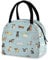 Dog Lunch Bag for Women Men Reusable Insulated Lunch Tote Bag for Office Work School Picnic Hiking
