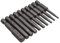 Fongmore 10pcs 50mm 1/4 pouce tige hexagonale S2 acier tête de tournevis hexagonale clé à main Allen jeu de forets 5/64-5/16 jeu de forets hexagonaux magnétiques