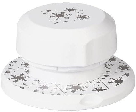 PAINT IT EASY Motivstanzer, Eiskristalle/Schneeflocken, ca. 4cm, Kunststoff, Magnet, festlich