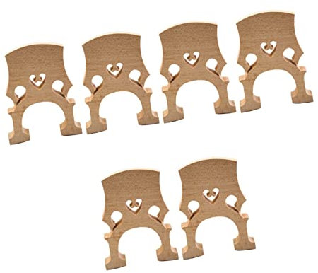6 Stk Cellobrücke Aus Ahorn Austausch Der Cellobrücke 3/4 Cellobrücke Cello-teile Cellobrücke Aus Holz Cello-brückenteile Cello-ahorn-brücke 4/4 Cellobrücke Code Bambus Hölzern