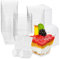 XHDA 60ml Mini Dessert Cups with Lids and Spoons, 50 Pcs Reusable Plastic Cups for Pudding Mousse Party