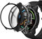 Alenbowen Custodia Compatibile con Xiaomi Watch/Xiaomi Mi Smartwatch PC Cover con Protezione in Vetro Temperato, Protezione Totale Ultra Sottile per Custodia Protettiva -Nero+Trasparente[2 Pezzi]