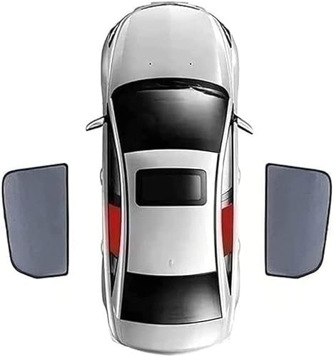 KAES Auto-Sonnenschutz für VW Tiguan Allspace 7-Seats 2016-2019, Reduziert Wärme und Strahlung Fenster Verdunkelung Auto Zubehör für Reisen,B/2 Rear Windows