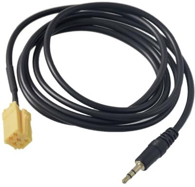 JCAKES Cavo Aux for connettore Jack da 3,5 mm for Auto ISO 6 Pin for Fiat Grande for Punto
