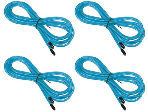 PATIKIL Câble de Remplacement pour Corde à Sauter de Vitesse de 10 Pieds, Lot de 4 Câbles de Remplacement de 4,5 mm pour Cordes à Sauter de Haute Vitesse, Bleu