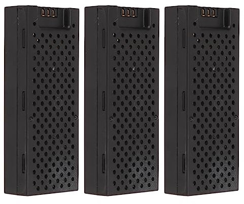 Dilwe Batterie de Drone, Batterie 3,7 V 400 MAh avec Câble de USB 1 à 3, Pièces de Batterie de Drone pour XK K127