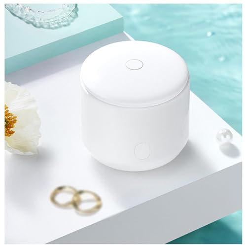 GeRRiT Limpieza Ferula Dental Limpiador Dental de joyería ultrasónica de 49 kHz, Funda Aparato Dental, 120ml Portátil Clean Pod Limpieza de dentaduras postizas