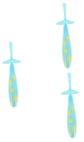 FRCOLOR 3stücke Förmige Zahnbürste Für Junge Mädchen Mit Rutschfestem Griff Und Ergonomischem Design Sanfte Massageborsten Zur Gesunder Zahngewohnheiten Inklusive Zungenreiniger