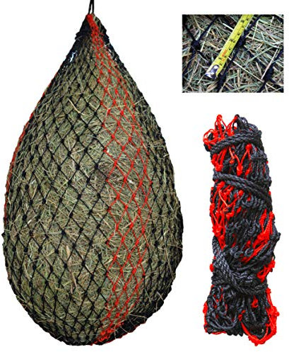 T TEKE 2pcs Deluxe Slow hay Feeder hay nets, 1-3/4 Feeding Holes, Horse Supplies hay Bags for Horses, Goats