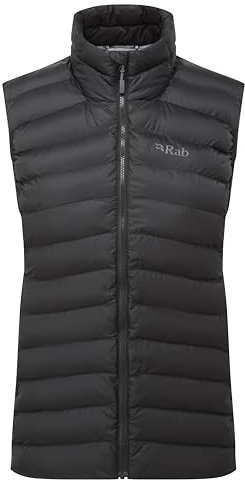 Rab Women's Cirrus Vest - Lightweight Insulated Gilet for Trekking, Climbing, & Everyday Use - Black - Large