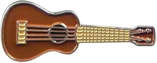 GBJUK Anstecknadel mit Ukulele, Musikinstrument, Gitarre, Emaille, mit Verschluss auf der Rückseite, Metall