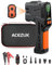 ACEZUK Booster Batterie Voiture 4000A, 3 en 1 Booster Batterie Portable 12V(Jusqu’à 8L Gas ou 6.5L Diesel), Pompe à Air avec 5 Air Nozzles, Jump Starter avec Lampe de Camping, LCD Clip Intelligent