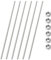 HiPicco M4 x 100mm Fully Threaded Rod & Studs, 304 Stainless Steel Right Hand Threads Rods, M4-0.7 Thread Pitch for Anchor Bolts, Clamps, Hangers and U-Bolts 6pcs 【with Nuts】