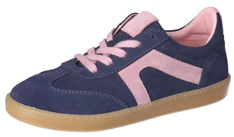 RICOSTA Mädchen Low-Top Sneaker London, Kinder Halbschuhe, lose Einlage, schnürer, Business, Freizeit, straßenschuhe, Nautic/rosa (170), 34 EU