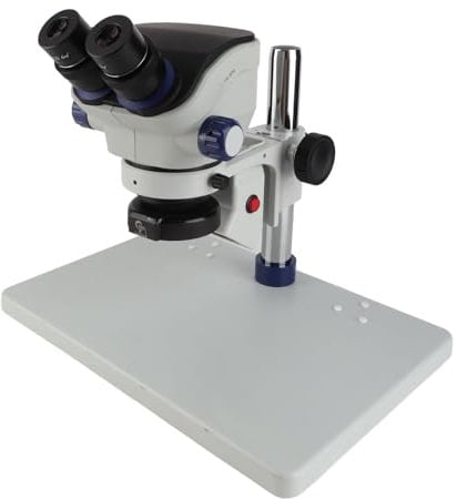 Binokulares Mikroskop-Kit, Binokulares Mikroskop 3,5X-100X Vergrößerung 360° Drehbar 45° Neigbar WF10X 23mm Okular für Mechanische Komponenten