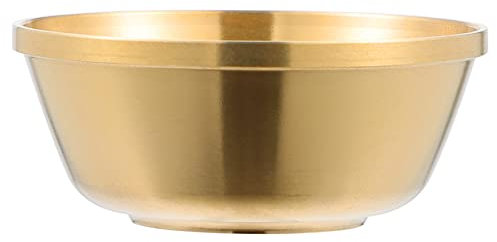 Alipis 1pezzi Ciotola Per Offerta Buddista Rame Lucido Decorazione Per Altare e Meditazione Piccola e Leggera Per Cerimonie e Rituali Religiosi