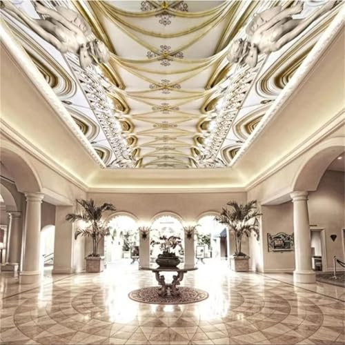 YUSENHUA Papier peint autocollant pour plafond 3D décoration murale motif ange européen pour salon