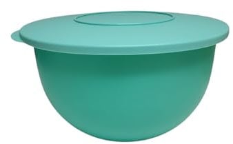 Tupperware Junge Welle Schüssel mit Deckel Servierschüssel Servieren (türkis, 7,5 Liter)