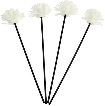 SOLUSTRE 4stücke Aroma-diffusorstäbe Mit Blume Simulierter Blumendiffusor Rattan-aromatherapie-Sticks Zubehör Für Ätherische Öle Duftstäbchen Für Parfüm Und Raumduft
