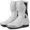Ors iblah Professionale Stivali Moto da Pista Racing，Stivali Motocross Antiscivolo Traspirante Impermeabile， Rinforzate Stivali Moto Uomo in Pelle,White-42