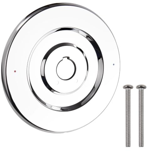 LEONTOOL Shower Faucet Cover Plate Escutcheon Replacement for Moen 16090, Shower Trim Plate Ring for One-Handle Tub and Showers Faucets, Stainless Steel Showers Cover Ring with Chrome-Plated Surface