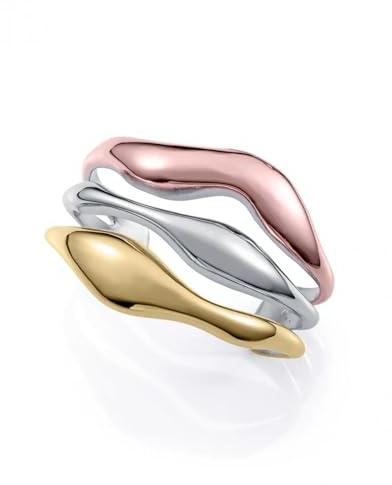 Viceroy Pulsera de mujer rigida en tres tonos de acero,Ip rosa e Ip dorado 14325P01012