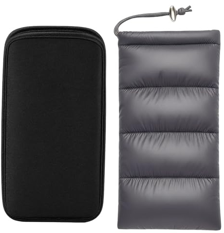 2 Stück Thermo Handyhülle, Handysocke, Handy Tasche, Smartphone Hülle, Wärmeschutz Smartphone Tasche für Outdoor Aktivitäten, Universelle Handy Hülle mit Temperaturregulierung