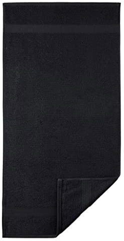 Egeria 2010450 Diamant Duschtuch, Baumwolle, black, Größe 70 x 140 cm