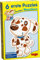 Haba 3902-6 Erste Puzzles, Haustiere, Puzzle mit 6 niedlichen Tiermotiven für Kinder ab 2 Jahren, mit Holzfigur zum freien Spiel