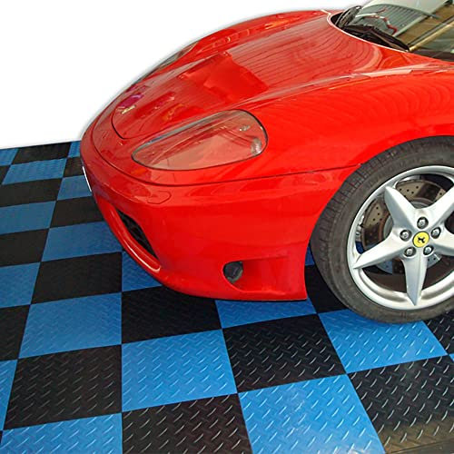 SOGI PAV-01-NE Kit piastrelle in PP per pavimento officina, garage - 33x33 cm - 1 mq - 10 mq - 50 mq - 100 mq - colore nero (33 x 33 cm = 1 piastrella)