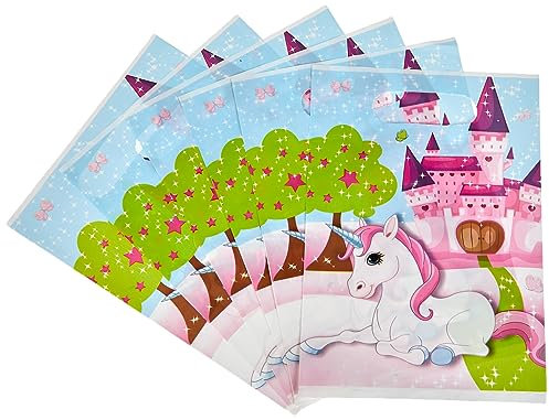 Procos 85721 - Partytüten Einhorn, 6 Stück, Mitgebsel, Kindergeburtstag