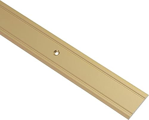 Gedotec Übergangsprofil Aluminium Übergangsschiene gelocht Bodenprofil zum Schrauben - SUPER-FLACH | Breite 30 mm | Alu Messing eloxiert | 100 cm | 1 Stück - Ausgleichsprofil für Vinyl - Laminat UVM.